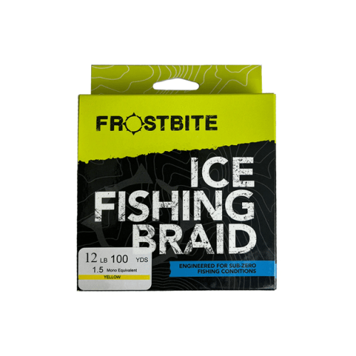 Frostbite Ice Fishing Braid - Yellow, 12lb