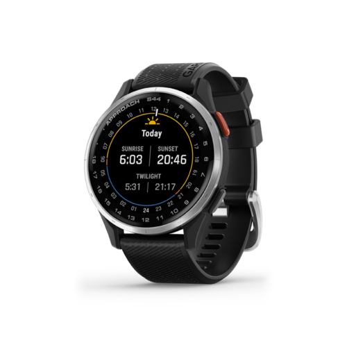Garmin Approach S44 Black sunrise sunset