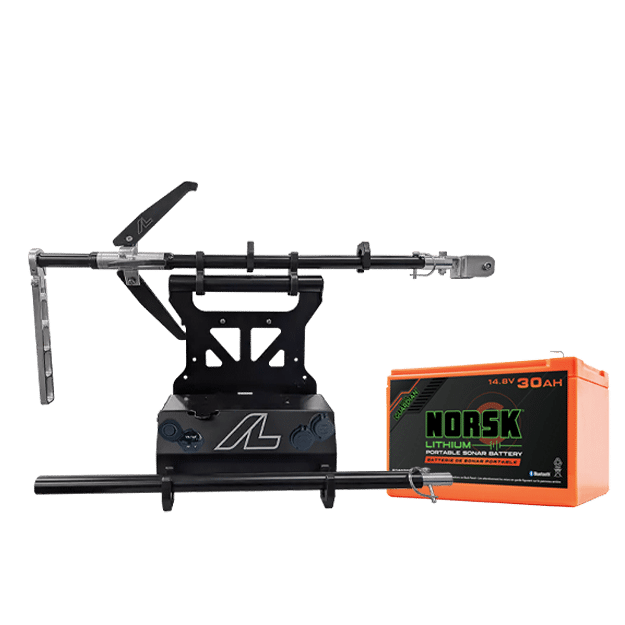 ArcLab 12V Deluxe Shuttle LVS34 Pole Bundle with Norsk 30A Battery and Garmin Cables