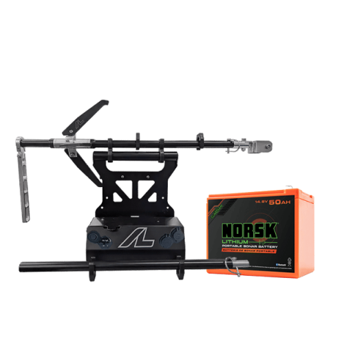 ArcLab 12V Deluxe Shuttle LVS34 Pole Bundle with Norsk 50A Battery and Garmin Cables