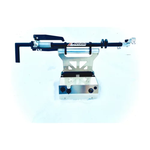 ArclAb Transducer Pole Caddy Clips in use