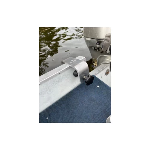 ArcLab Backcountry Transducer Mount on boat bottom view