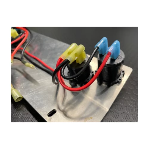 ArcLab 5200 Series Shuttle 12v Deluxe Wiring Harness closeup of in use