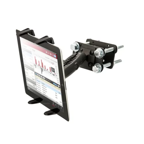 Arkon 5 inch Robust Forklift Pillar Tablet Mount with tablet