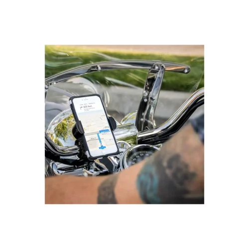 Arkon RoadVise Motorcycle Phone Mount in use