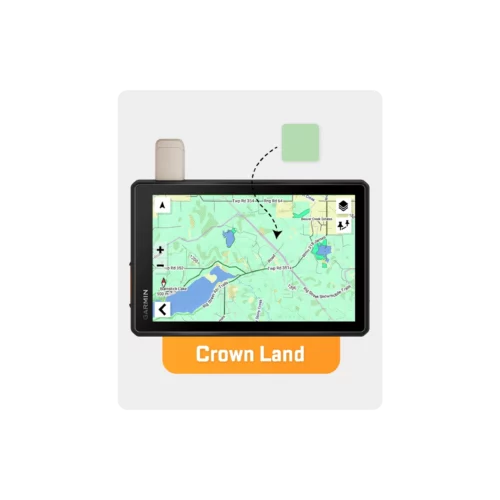 Backroad GPS maps - crown land