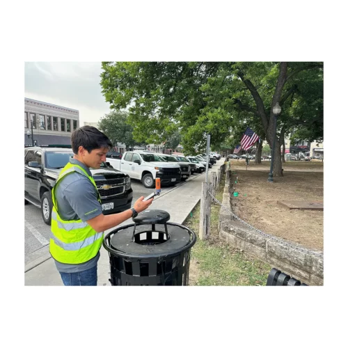 Bad Elf Flex Mini being used in the field