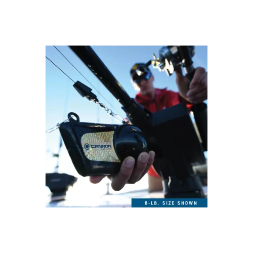 Cannon Flash Downrigger weights 8 lbs in use