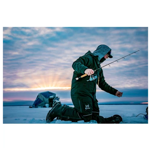 Split Handle Rod in use