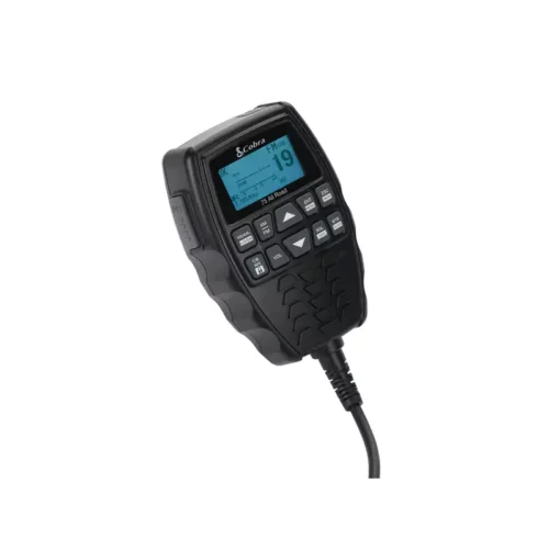 Cobra 75 All Road Wireless CB Radio speaker mic handset right angled side