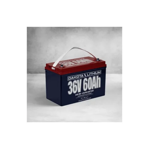 Dakota Lithium 36V 60Ah Deep Cycle LiFePO4 Single Battery right angled