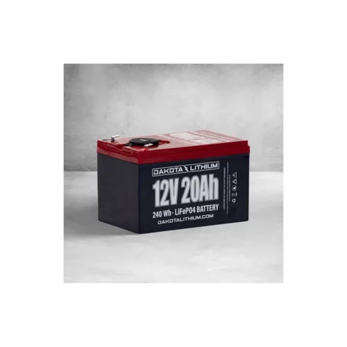 Dakota Lithium 12v 20Ah battery long battery life 240 watt hours LiFePo battery