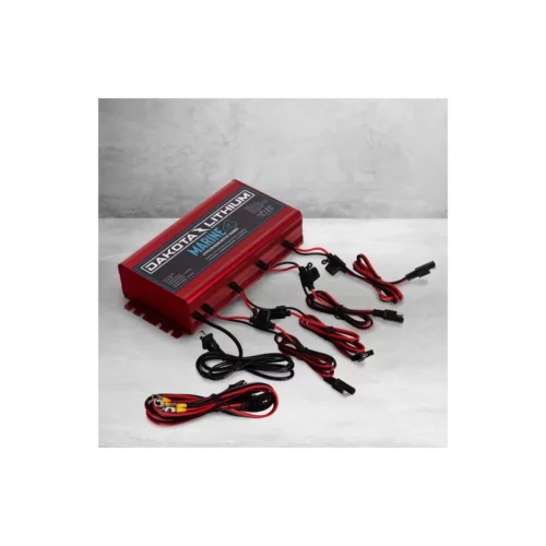 Dakota Lithium Marine 4 bank with lead wires coiled