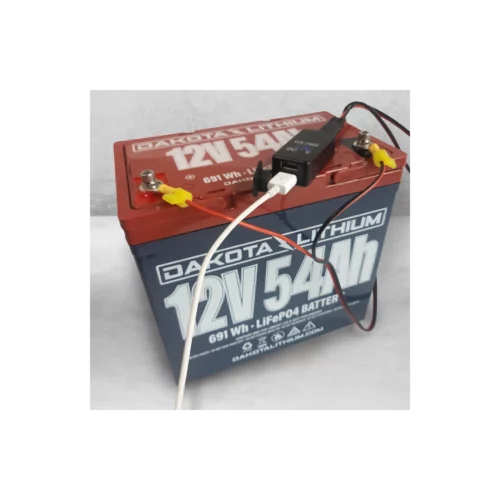 dakota lithium USB PHONE CHARGER, VOLTMETER, & TERMINAL ADAPTER WIRING KIT hooked up