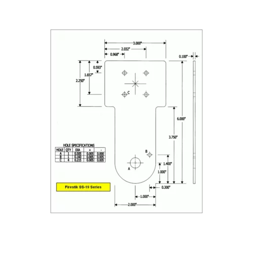 Firestick SS-194A top bracket infographic