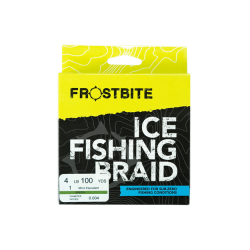 Frostbite Ice Fishing Braid - Green, 4lb