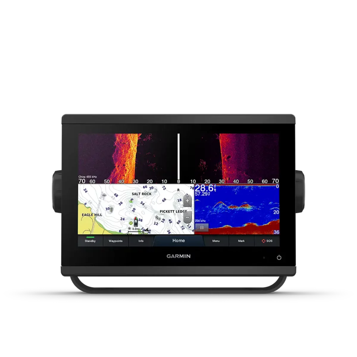 Garmin GPSMAP 943xsv split screen view