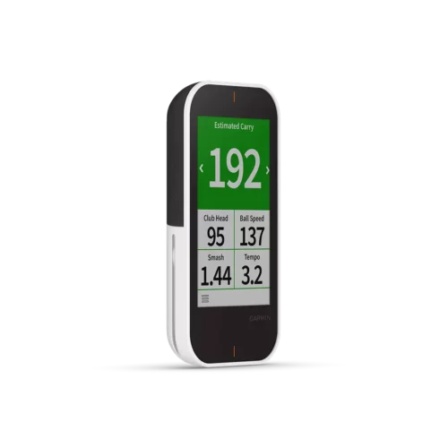 Garmin Approach G80 right angled with data fields screen