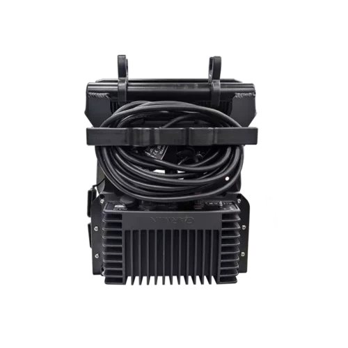 Garmin LiveScope ice fishing bundle rear view with Garmin ECHOMAP 106sv, LVS 34 transducer, and ArcLab 5200 shuttle