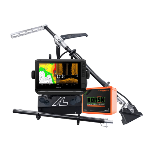 Garmin ECHOMAP UHD2 95sv LiveScope Plus LVS34 Arclab Bundle with 50AH Battery