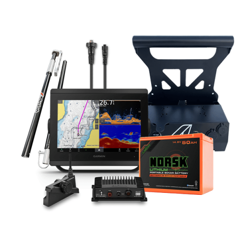 Garmin GPSMAP 8610xsv and Livescope+ ArcLab Ice Fishing System with 50A Battery