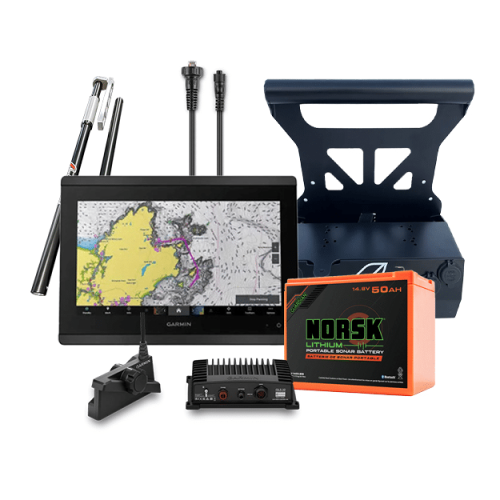 Garmin 12" GPSMAP 8612xsv and Livescope+ Arclab Ice Fishing System
