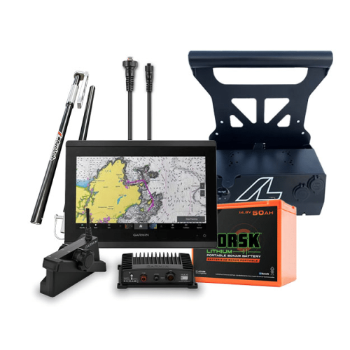 Garmin 12" GPSMAP 8612xsv and Livescope XR ArcLab Ice Fishing System