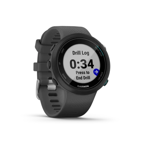 Garmin Swim 2 in slate drill log