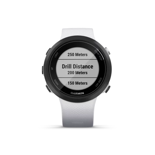 Garmin Swim 2 in whitestone menu options