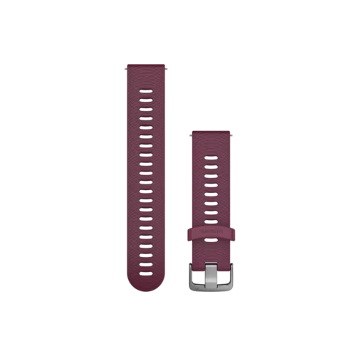 Garmin Quick Release Bands (20mm) - Berry Silicone with Stainless Steel Hardware