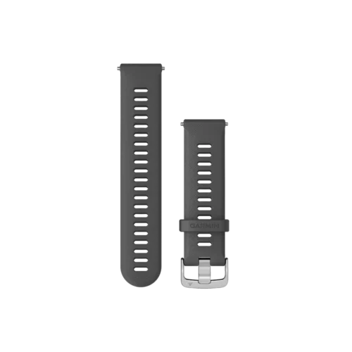 Garmin Quick Release Bands (22m) - Gray with Silver Hardware