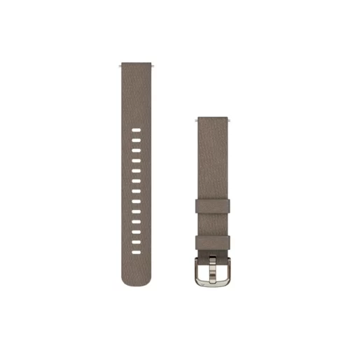 Garmin Lily 2 Bands (14 mm), Coffee Fabric with Cream Gold Hardware (010-13302-10)