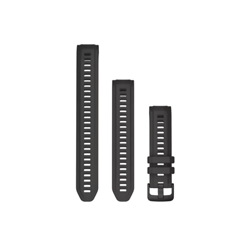 graphite 20mm watch band front view