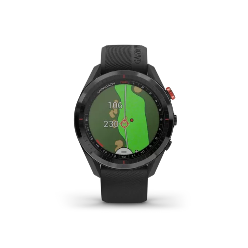 Garmin Approach S62 in black with pinpointing