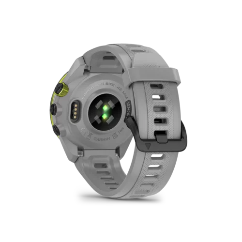 Approach S70 - 42 mm - Black Ceramic Bezel with Powder Gray Silicone Band - back view