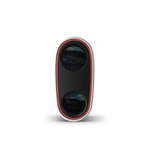 Garmin Z30 rangefinder front view of viewfinder lenses for golf