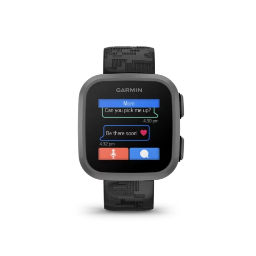 Garmin Bounce in Black Camo message screen