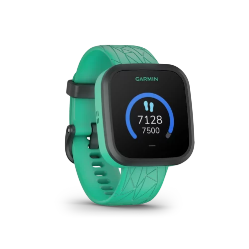 Garmin Bounce in Green Burst steps screen