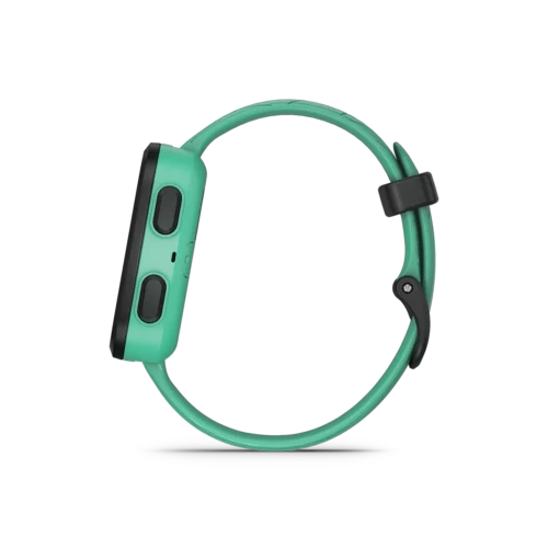 Garmin Bounce in Green Burst button side