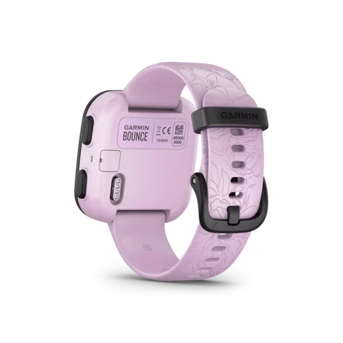 Garmin Bounce in Lilac Floral rear view