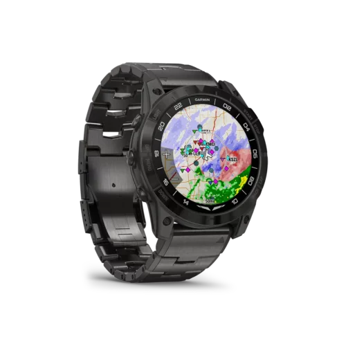 Garmin D2 Mach 1 Pro pilot watch aerial map flight tracker