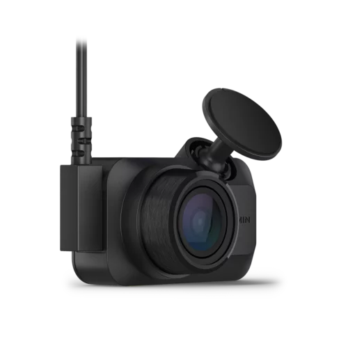 Garmin Dash Cam Mini 3 front right view with cable
