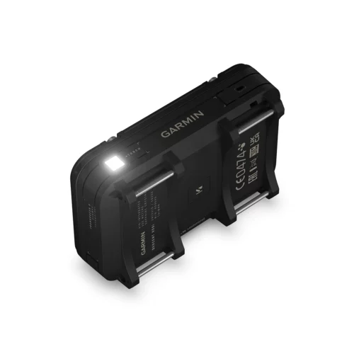 Garmin Descent X50i rear view with flashlight
