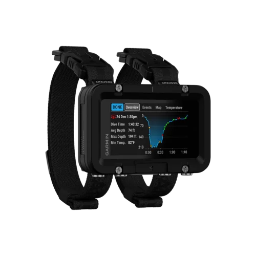 Garmin Descent X50i depth history chart