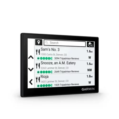 Garmin Drive 53 angled right with TripAdvisor POIs