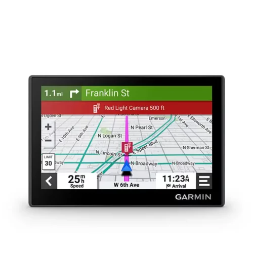 Garmin Drive 53 red light camera upcoming on navigation page