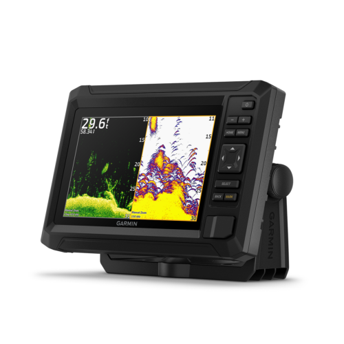 Garmin ECHOMAP UHD2 72cv left angled view