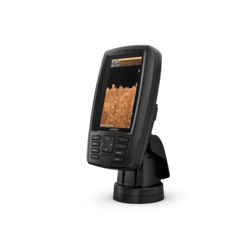 Garmin echoMAP Plus 45cv left angled with sonar view