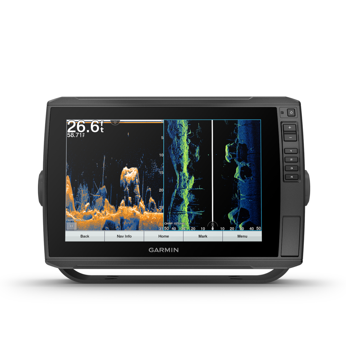Garmin ECHOMAP Ultra 106sv Chartplotters GN+ split screen