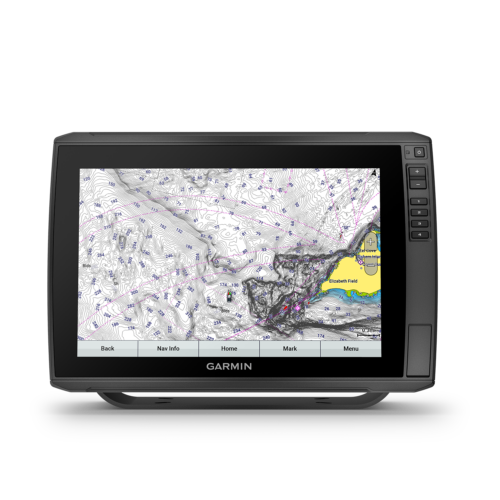 Garmin ECHOMAP Ultra 126sv marine chartplotter fishfinder with Garmin Navionics+ map page
